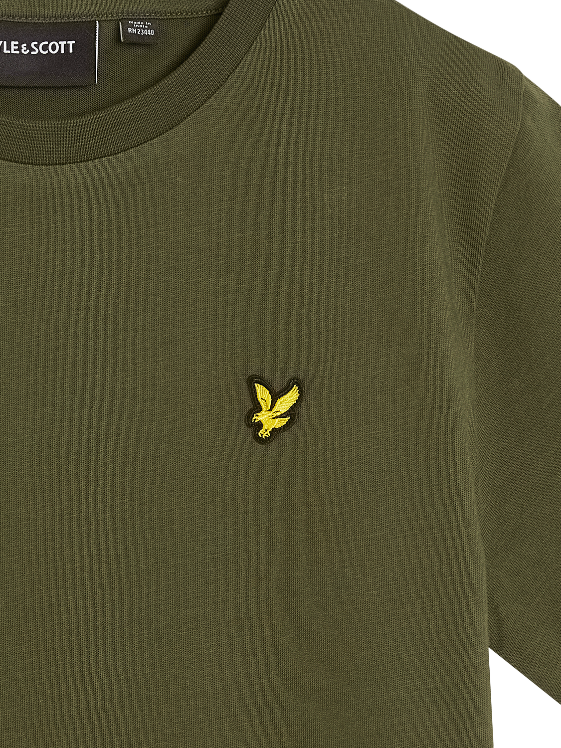 Product image 3 of 3, which shows Lyle & Scott Kids' Plain T-Shirt, Green, 3-4 years