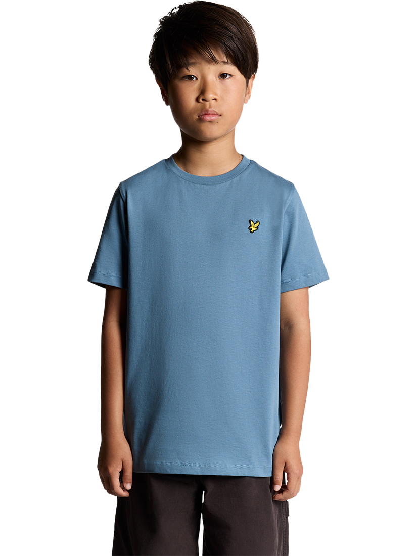 Product image 1 of 6, which shows Lyle & Scott Kids' Plain T-Shirt, Blue, 3-4 years