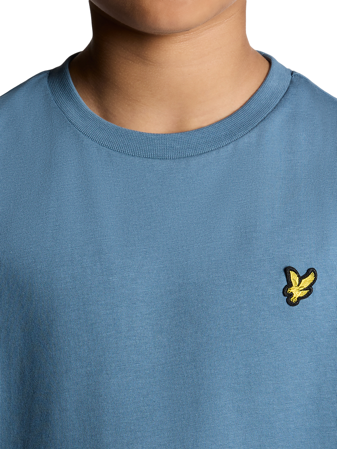 Product image 3 of 6, which shows Lyle & Scott Kids' Plain T-Shirt, Blue, 3-4 years