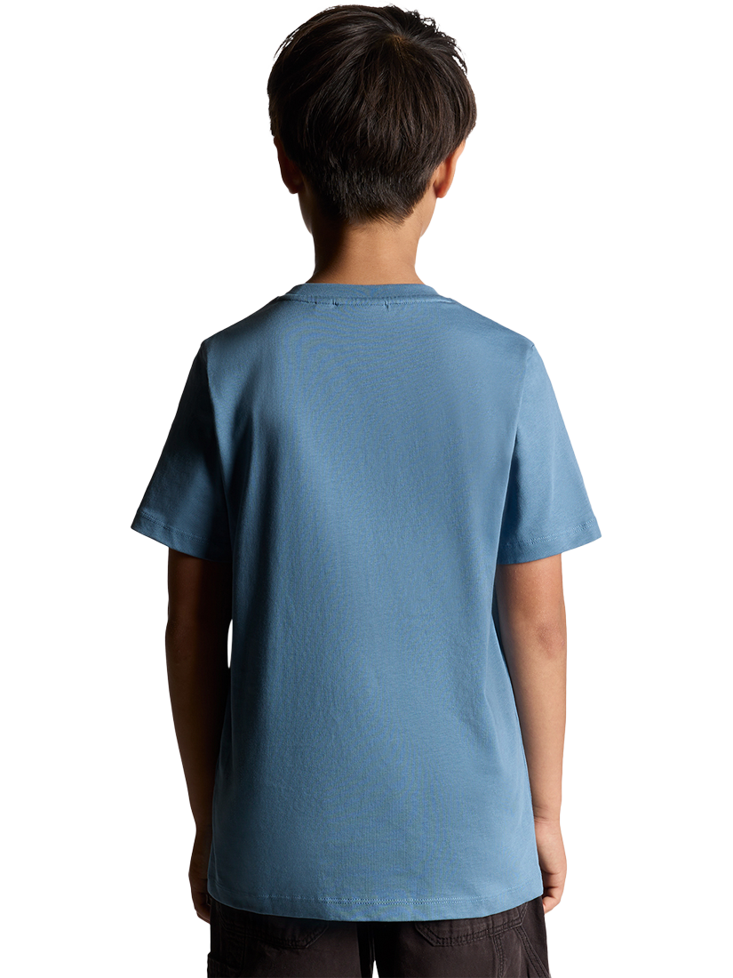 Product image 4 of 6, which shows Lyle & Scott Kids' Plain T-Shirt, Blue, 3-4 years