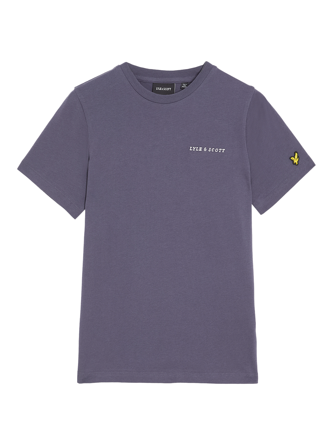 Product image 1 of 3, which shows Lyle & Scott Kids' Script Embroidered T-Shirt, X854 Graystone, 9-10 years