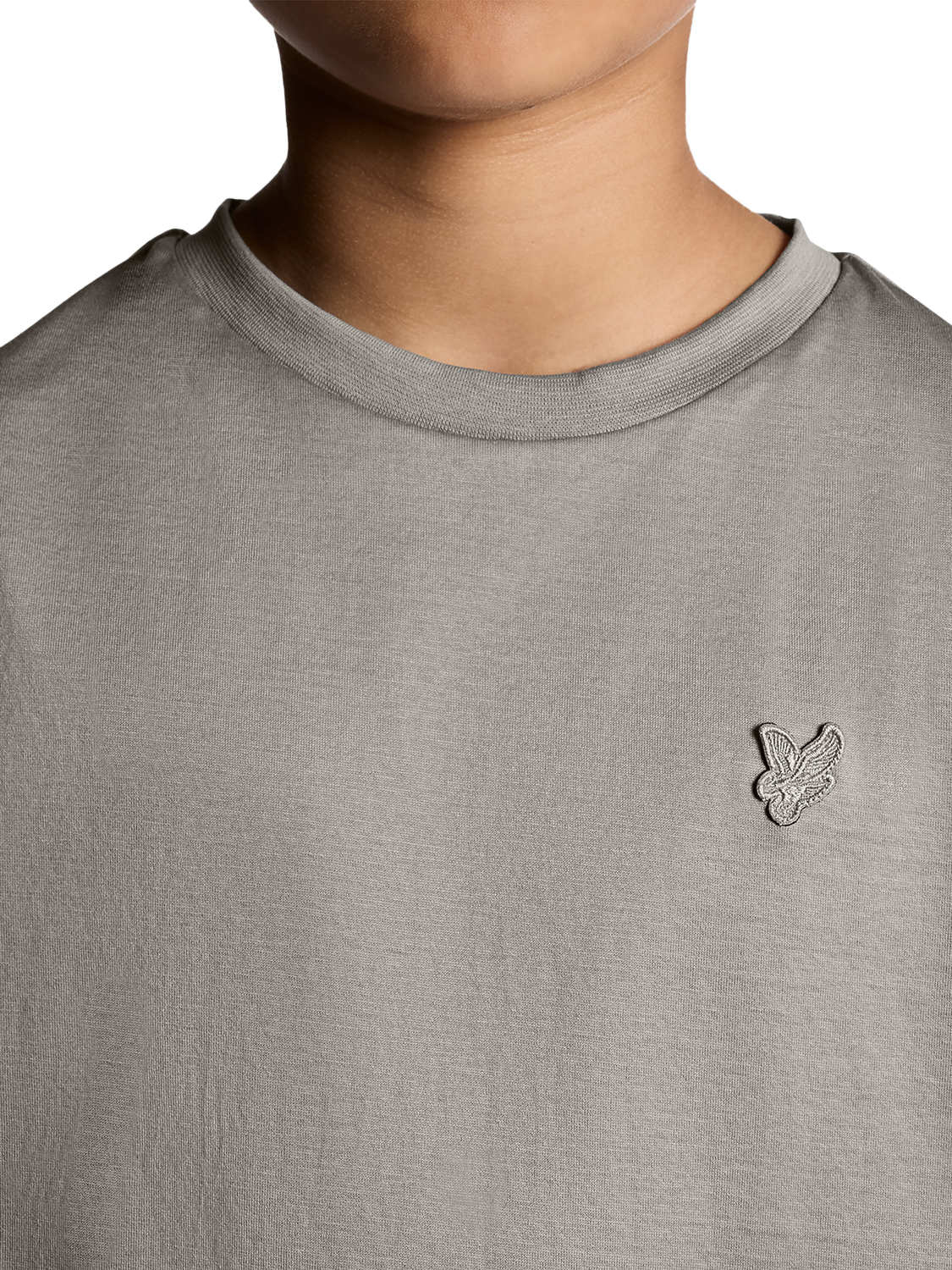 Product image 3 of 7, which shows Lyle & Scott Kids' Tonal T-Shirt, Grey, 9-10 years