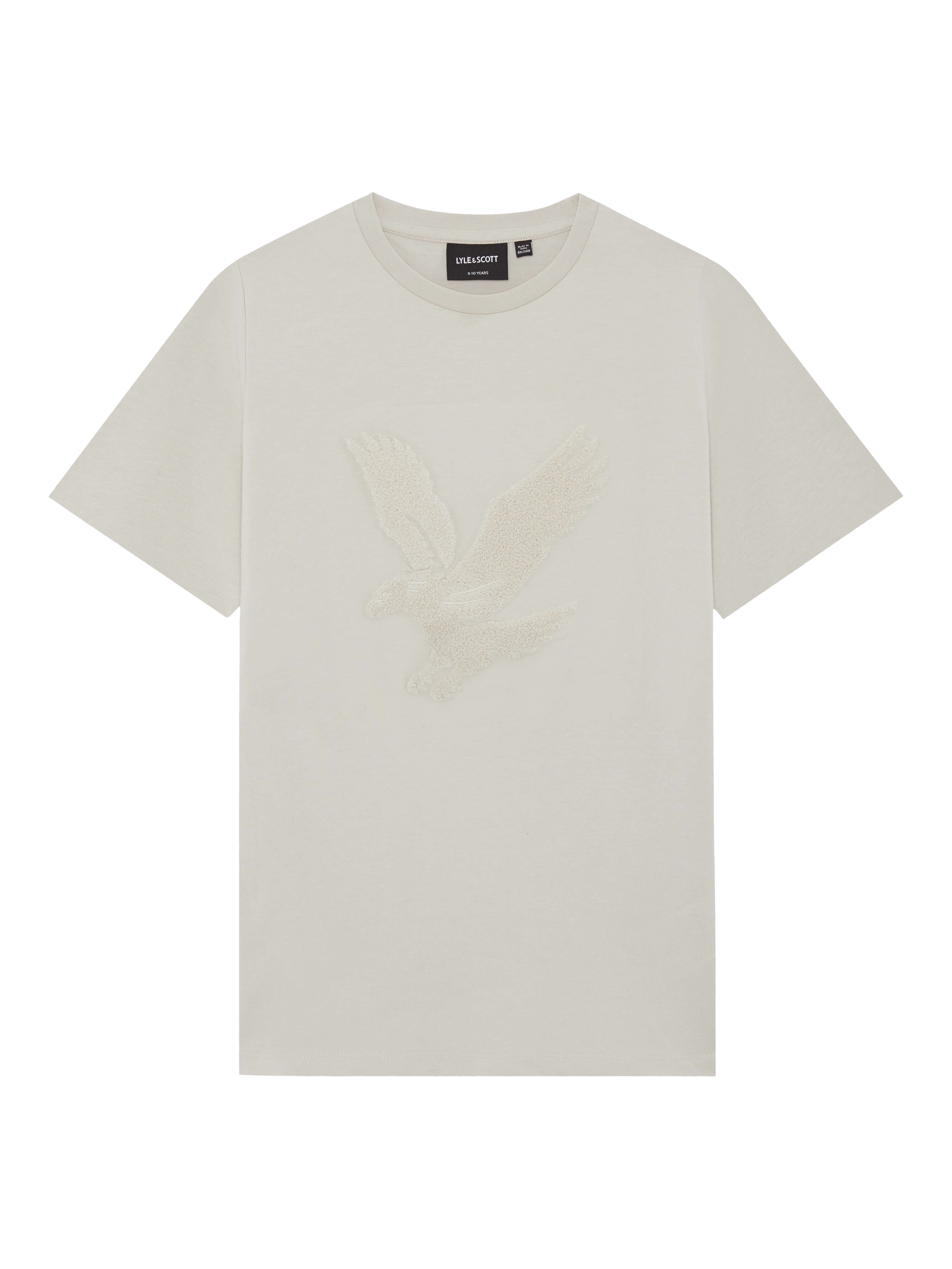 Product image 1 of 1, which shows Lyle & Scott Kids' Towelling Eagle T-Shirt, Beige, 3-4 years