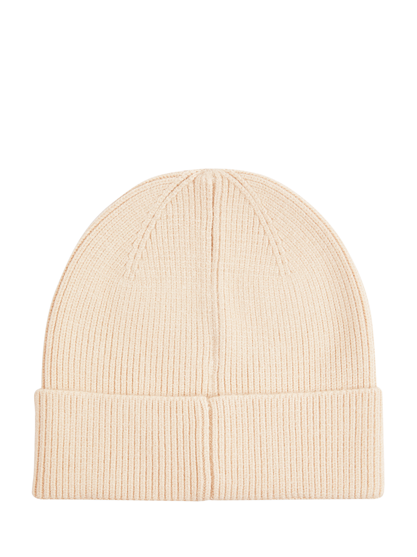 Product image 2 of 3, which shows Lyle & Scott Kids' Knitted Beanie Hat, Beige