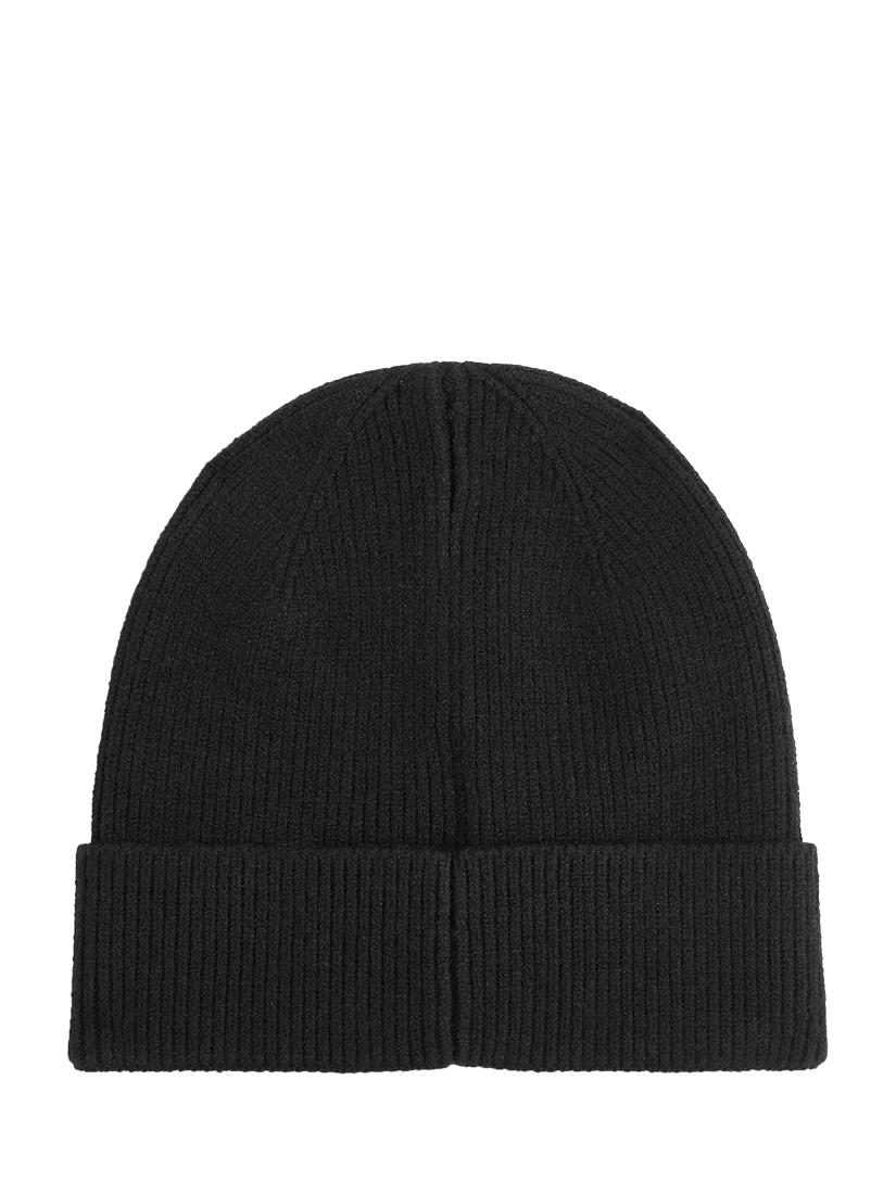 Product image 2 of 3, which shows Lyle & Scott Kids' Knitted Beanie Hat, Black