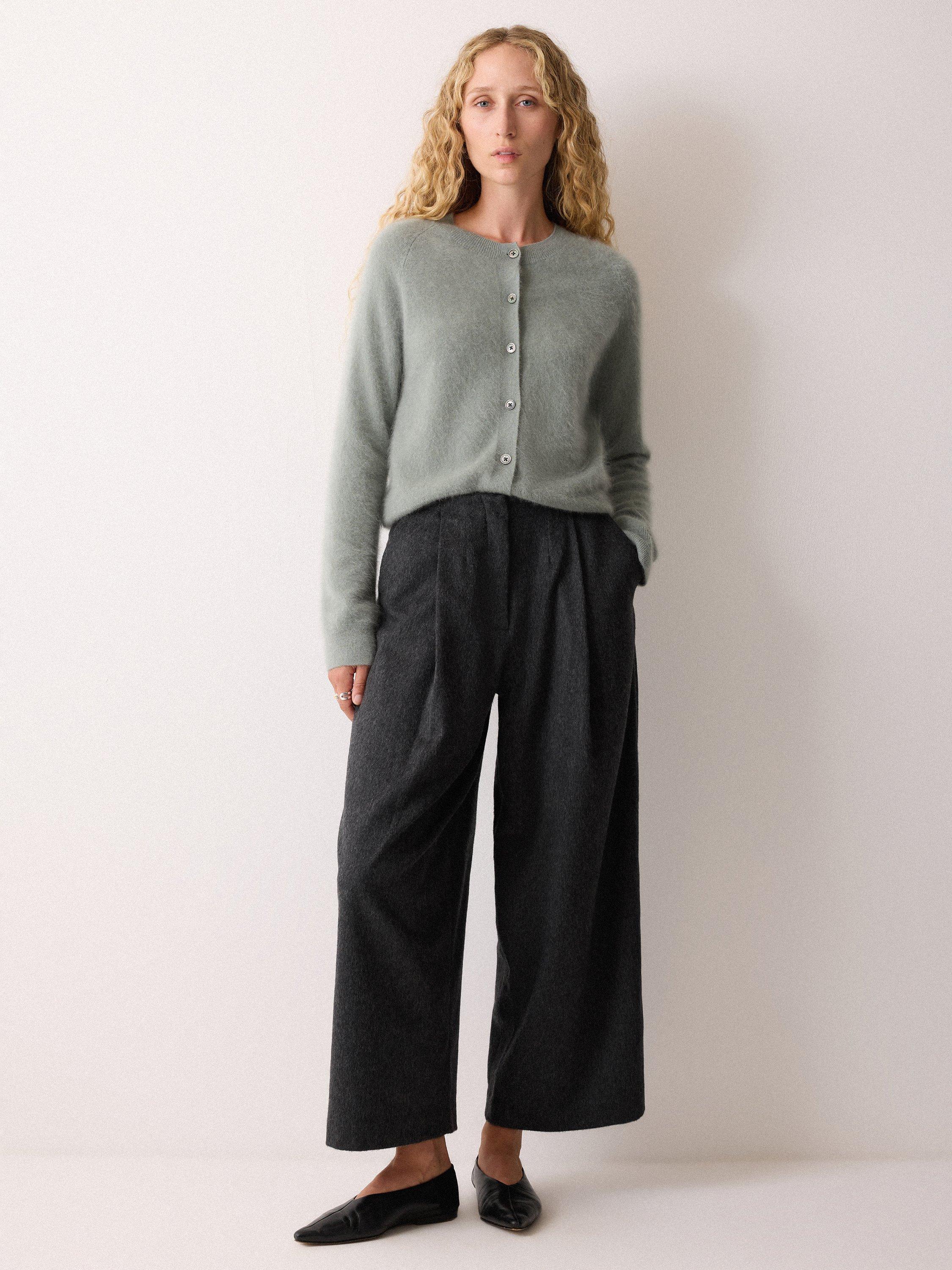 Jigsaw Wool Blend Tailored Ankle Grazer Trousers