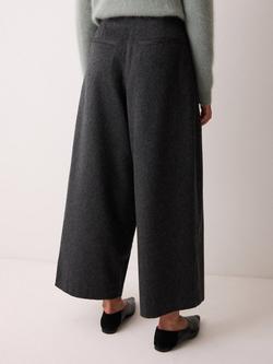 Jigsaw Wool Blend Tailored Ankle Grazer Trousers - view 2, Grey