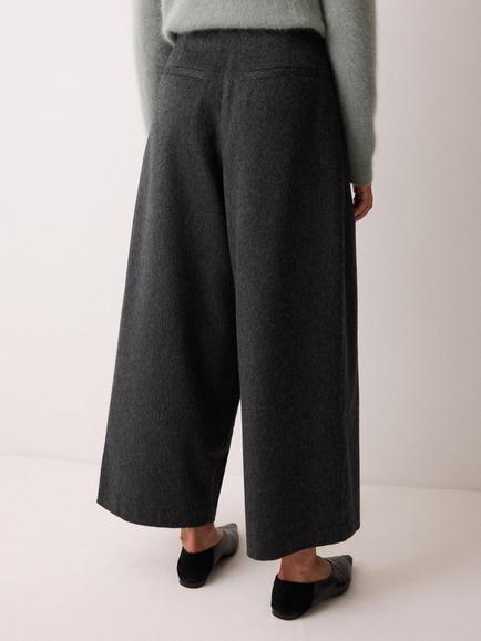 Jigsaw Wool Blend Tailored Ankle Grazer Trousers - view 2, Grey