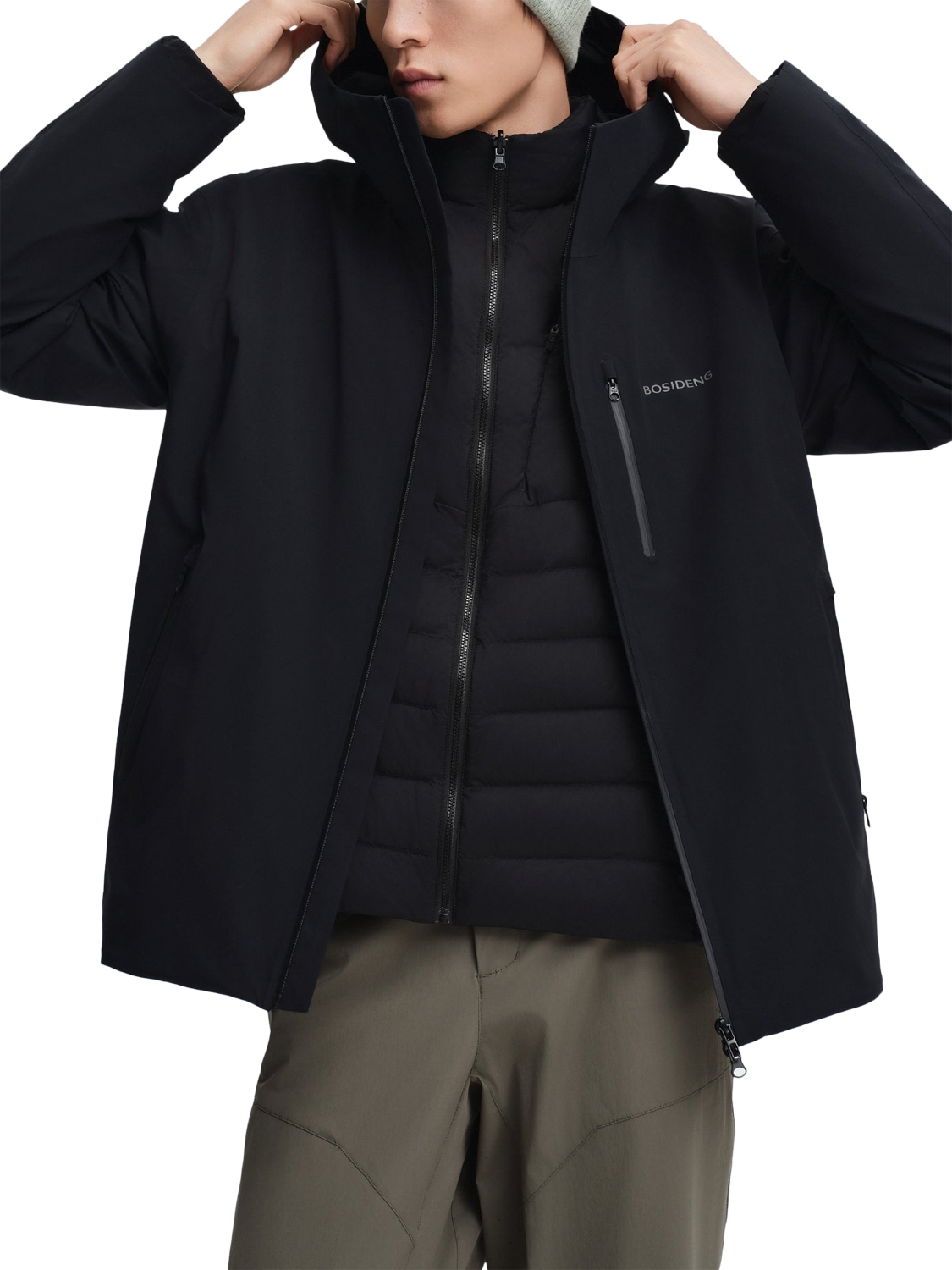 Product image 1 of 6, which shows Bosideng All-Weather Goose Down Jacket, Black, XS