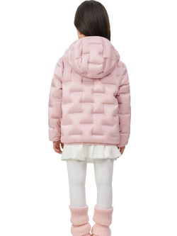 Bosideng Kids' Layered Down Jacket - view 2, Light Peach
