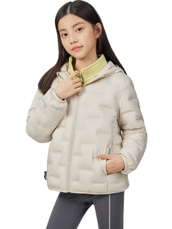 Bosideng Kids' Layered Down Jacket, Oat