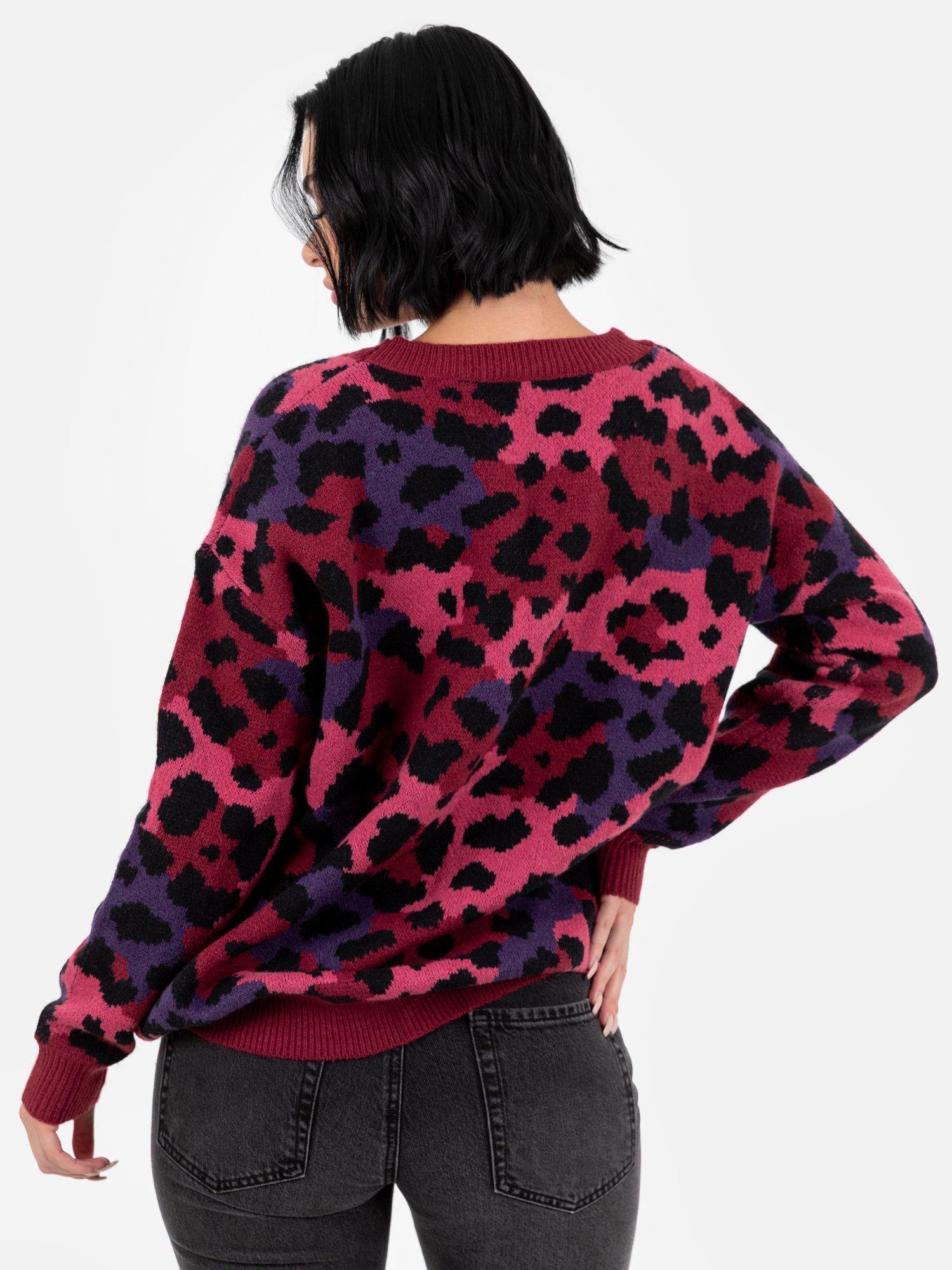 Product image 8 of 9, which shows Lovedrobe Longline Jacquard Cardigan, Multi, Multi, 8-10