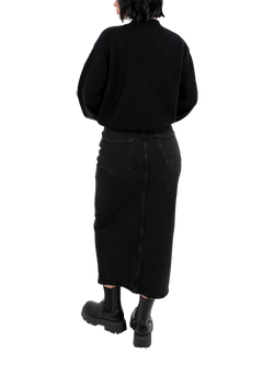 Lovedrobe High Neck Applique Jumper, Black/White - view 2, Black/White