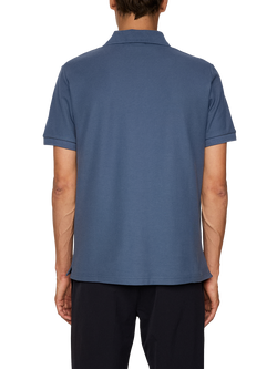 J.Lindeberg Rudy Cotton Slim Fit Short Sleeve Polo Shirt, Vintage Indigo - view 2, Vintage Indigo