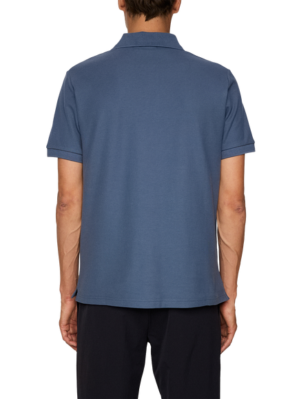 J.Lindeberg Rudy Cotton Slim Fit Short Sleeve Polo Shirt, Vintage Indigo - view 2, Vintage Indigo
