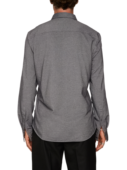 J.Lindeberg Marlon Cotton Blend Regular Fit Piqué Shirt, Asphalt - view 2, Asphalt