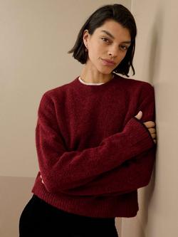 Brora Alpaca-Merino Wool Blend Round Neck Jumper, Hawthorn