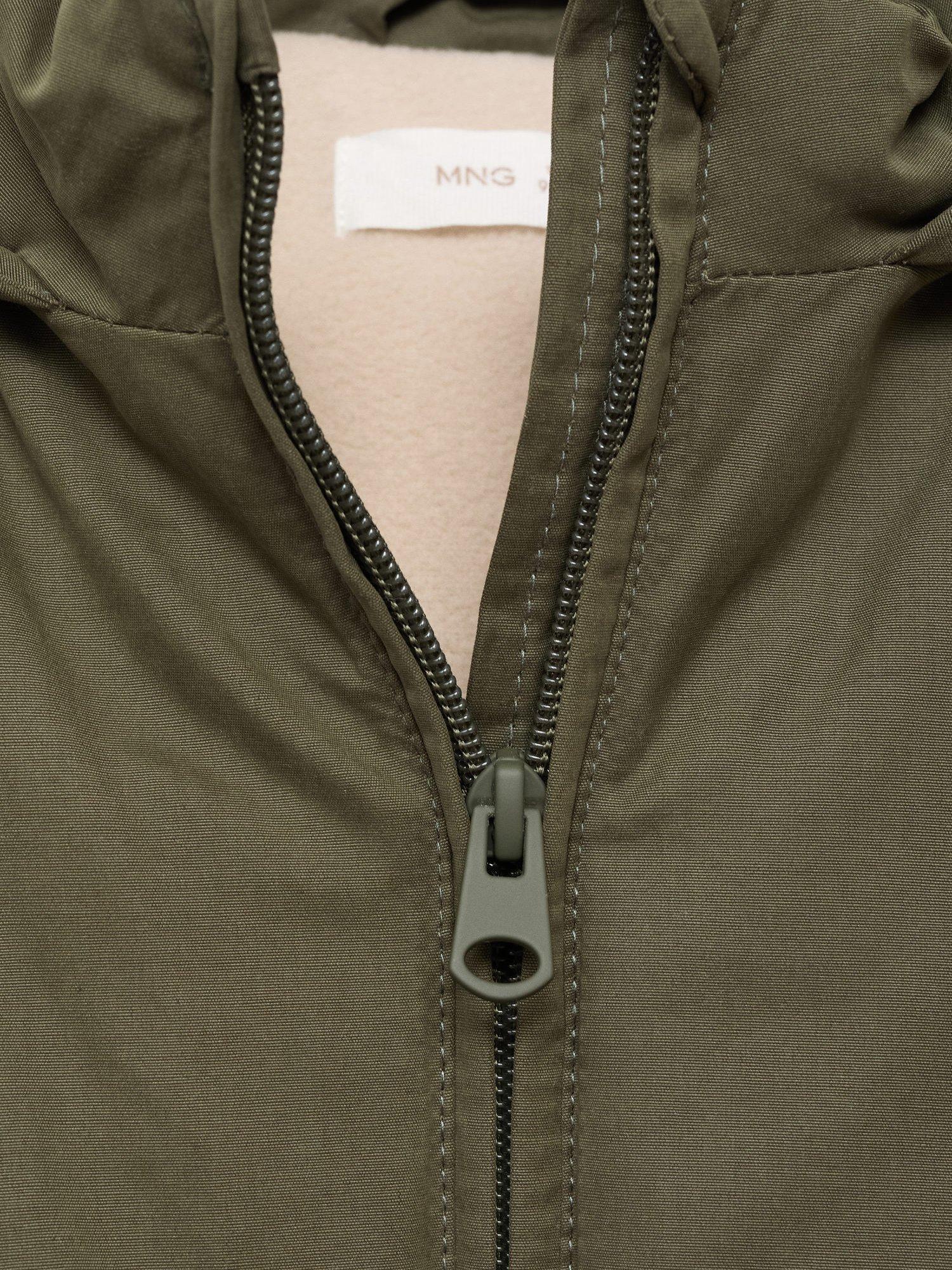 Product image 4 of 4, which shows Mango Kids' Jordi Coat, Khaki, 12-18 months