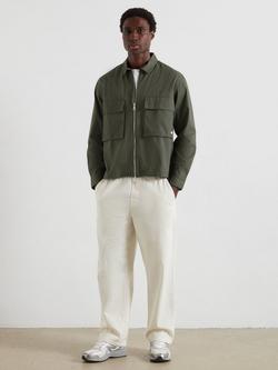 Farah Organic Cotton Long Sleeve Zip Shirt - view 2, Rosemary