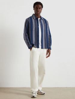 Farah Stripe Cotton Shirt, Blue Multi