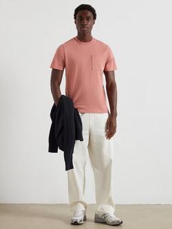 Farah Organic Cotton Pocket Short Sleeve Crew Neck T-Shirt - view 2, Varsity Pink