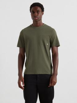 Farah Organic Cotton Pocket Short Sleeve Crew Neck T-Shirt, Rosemary