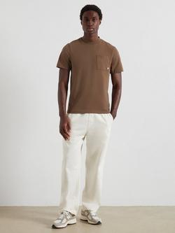 Farah Organic Cotton Pocket Short Sleeve Crew Neck T-Shirt - view 2, Clove Brown