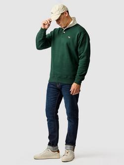 Rodd & Gunn Otago Cotton Blend Rugby Shirt - view 2, Forest