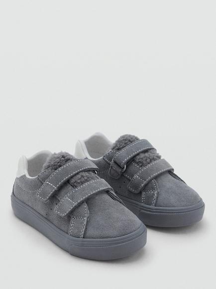 Mango Kids' Nando Trainers, Charcoal - view 2, Charcoal