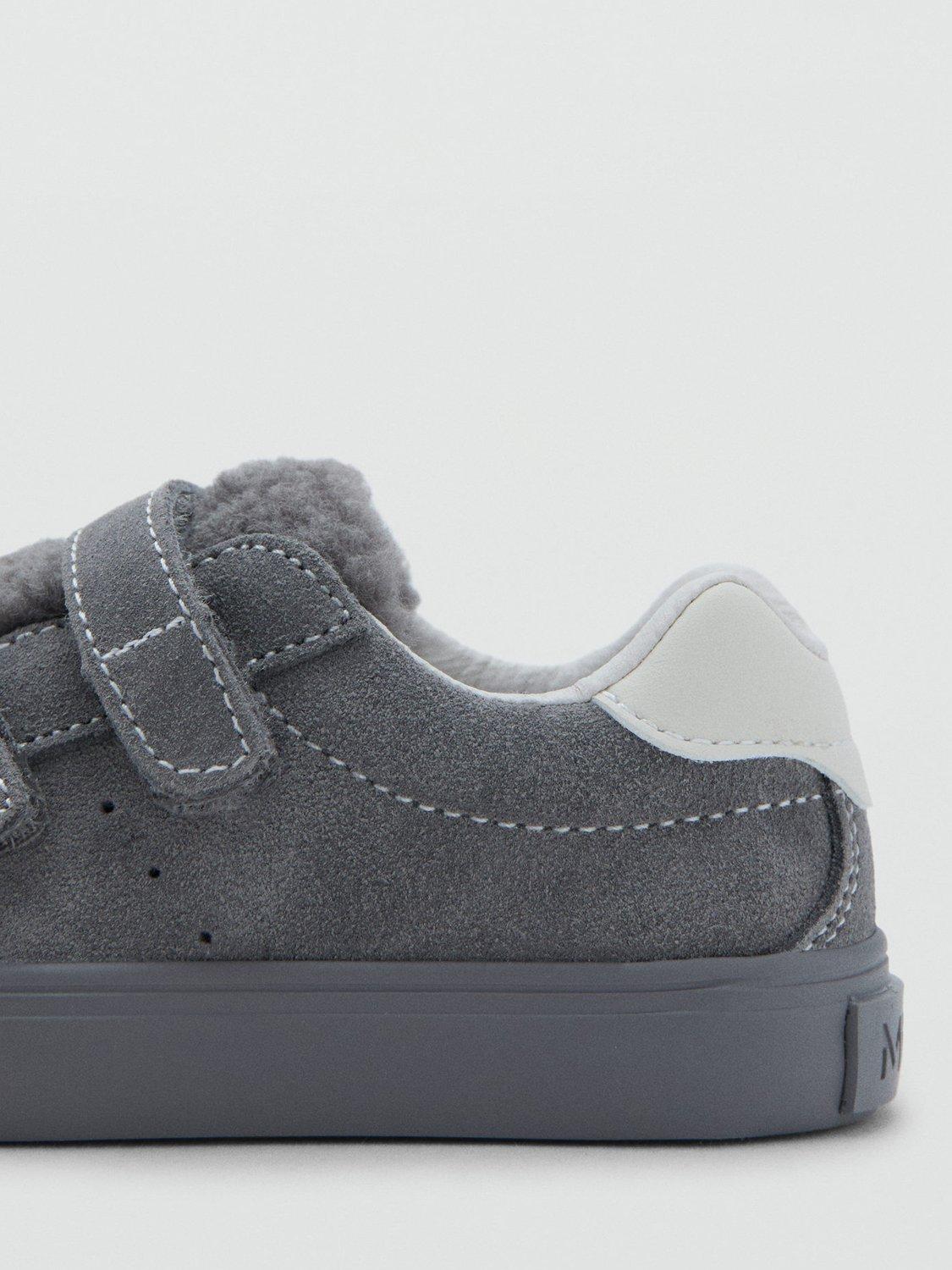 Product image 3 of 5, which shows Mango Kids' Nando Trainers, Charcoal, 4.5 Jnr