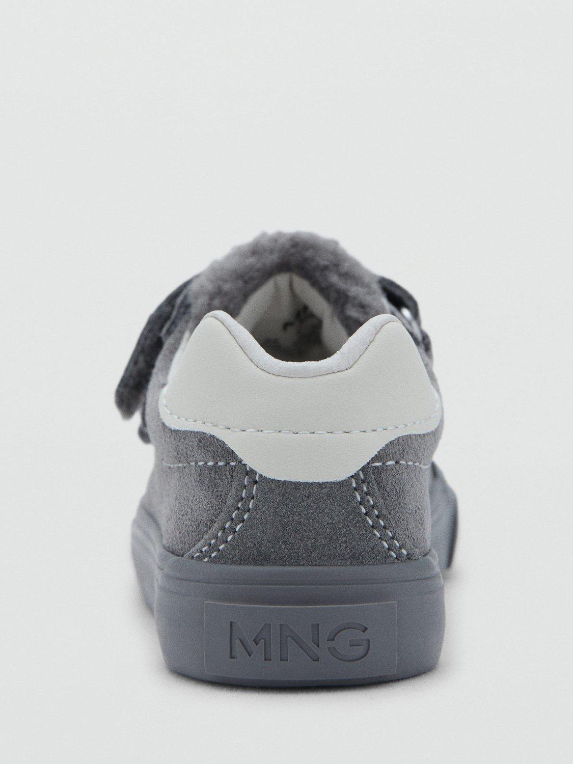 Product image 4 of 5, which shows Mango Kids' Nando Trainers, Charcoal, 4.5 Jnr