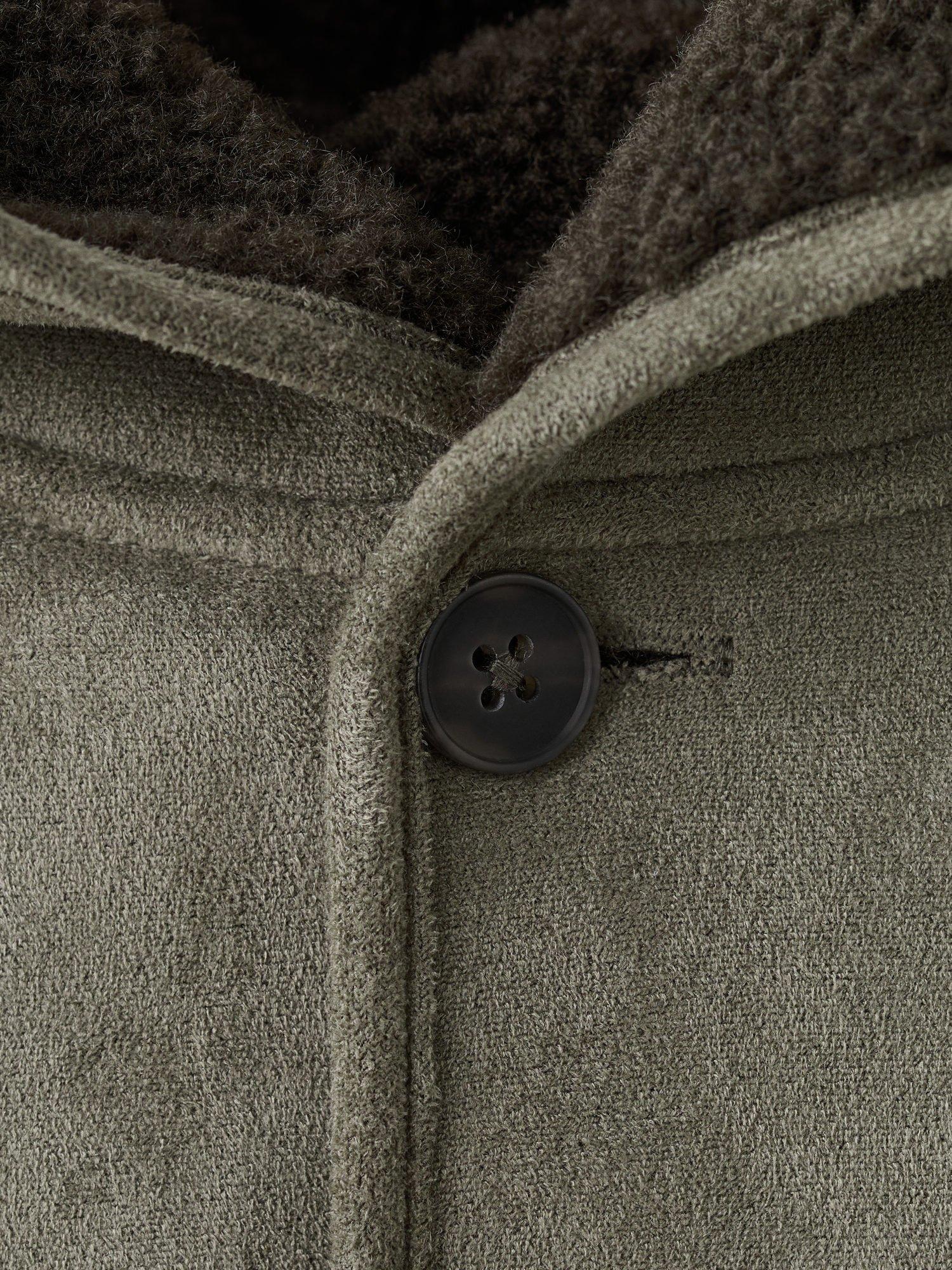Product image 3 of 4, which shows Mango Kids' Bombai Hooded Coat, Khaki, 9-12 months