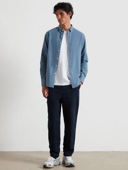 Farah Slim Fit Oxford Cotton Shirt, Chalk Blue - view 2, Chalk Blue