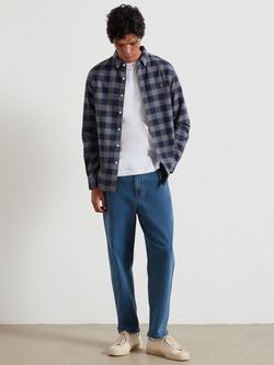 Farah Oxford Oganic Cotton Check Long Sleeve Collar Shirt - view 2, Yale