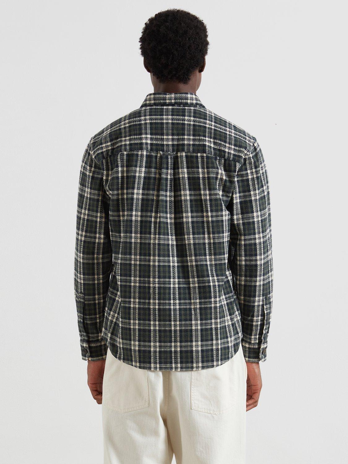 Product image 3 of 5, which shows Farah Check Cotton Shirt, Rosemary, S