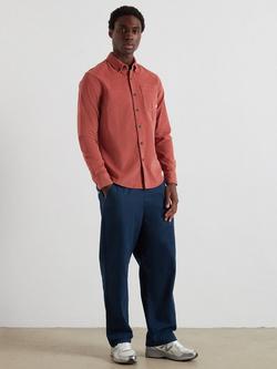 Farah Organic Cotton Corduroy Long Sleeve Collar Shirt - view 2, Varsity Pink