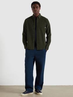 Farah Cotton Corduroy Long Sleeve Collar Shirt - view 2, Rosemary