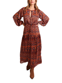 Traffic People Blame A Case for Chaos Maxi Dress, Rust/Multi, Rust/Multi