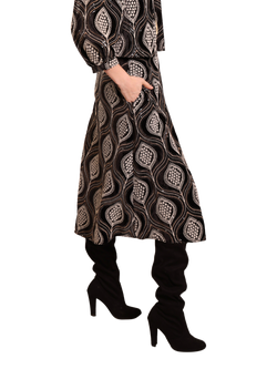 Traffic People LoveAndAnarchy Embellished Midi Skirt - view 2, Black/Multi