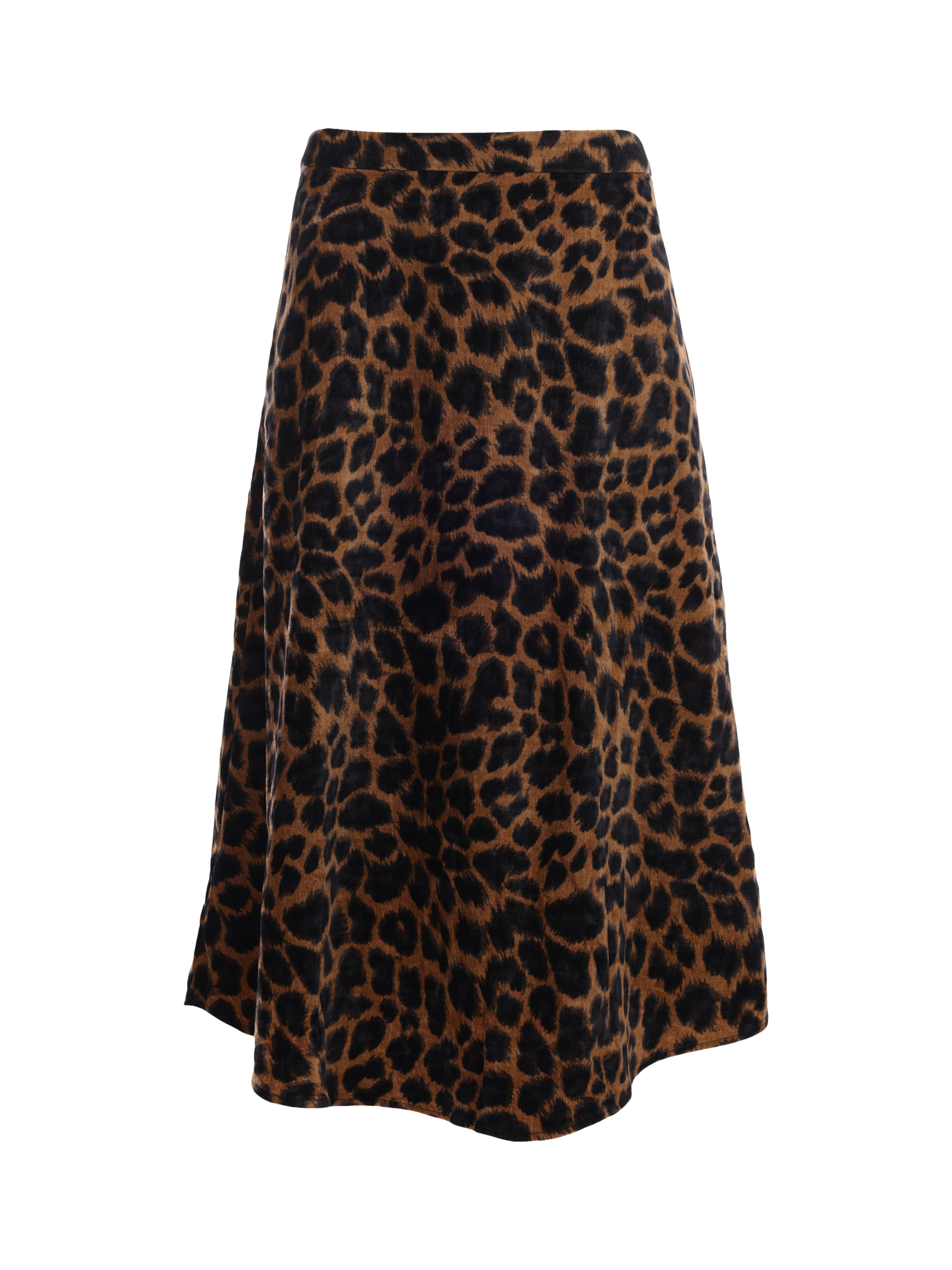 Product image 5 of 6, which shows Traffic People Anarchy Leopard Print Midi Skirt, Multi, XS