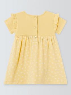 John Lewis Baby Easter Dress, Straw - view 2, Straw
