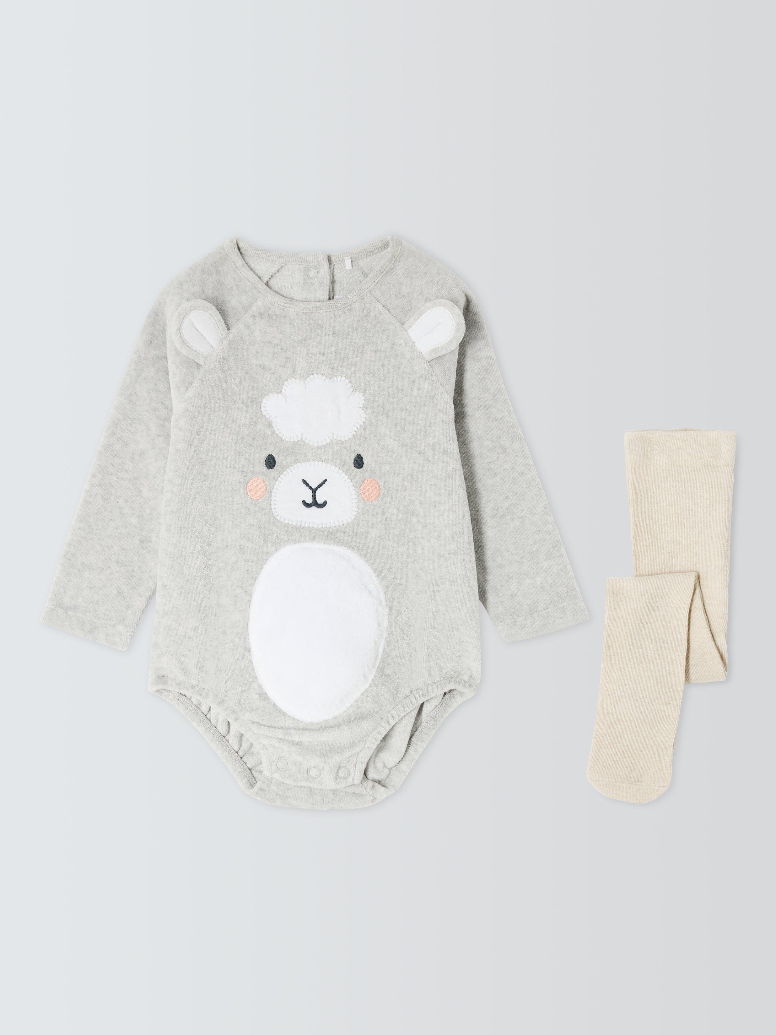 Product image 1 of 3, which shows John Lewis Baby Easter Lamb Dress Up Set, Grey Marl, 0-3 months