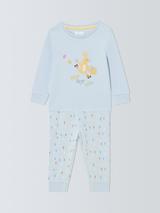 John Lewis Baby Easter Bunny Pyjamas, Arctic Ice