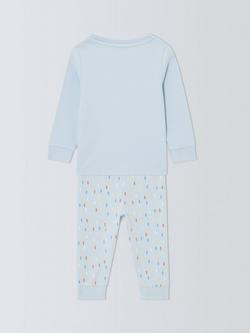 John Lewis Baby Easter Bunny Pyjamas, Arctic Ice - view 2, Arctic Ice