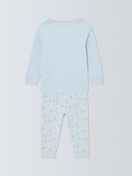 John Lewis Baby Easter Bunny Pyjamas, Arctic Ice - view 2, Arctic Ice