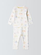 John Lewis Baby Easter Cream Long Pyjamas, Cream