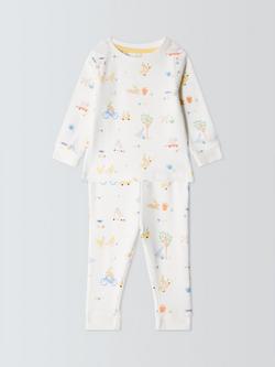John Lewis Baby Easter Cream Long Pyjamas, Cream, Cream
