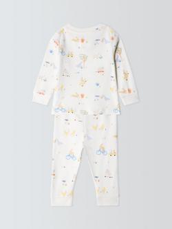 John Lewis Baby Easter Cream Long Pyjamas, Cream - view 2, Cream