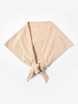Mint Velvet Triangle Knit Scarf, Natural, Natural