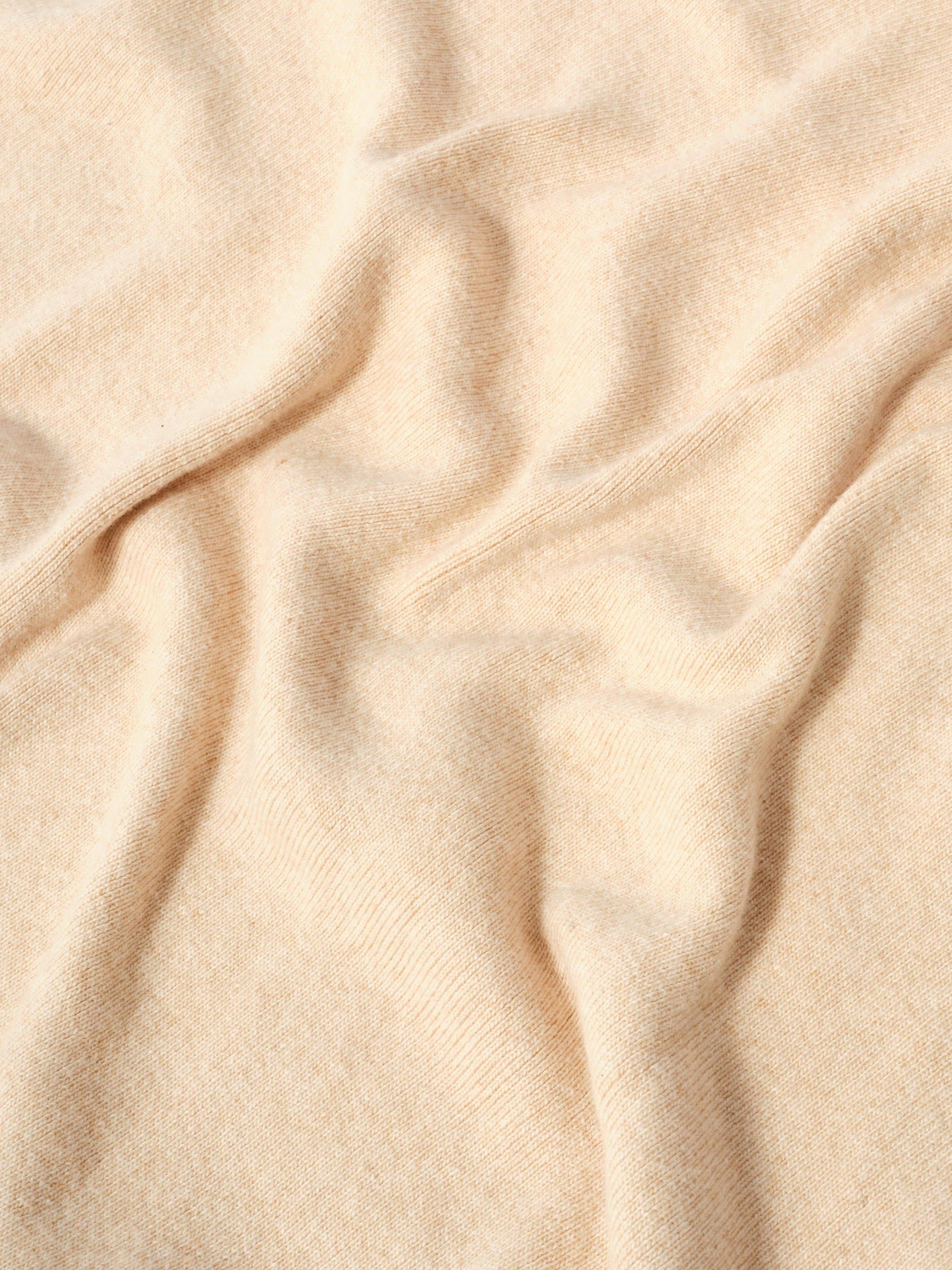 Product image 2 of 2, which shows Mint Velvet Triangle Knit Scarf, Natural, One Size